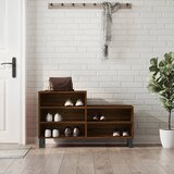  The Living Store Omarica za čevlje rjav hrast 102x36x60 cm inženirski les - Omarica Za Čevlje, (21485591) Cene