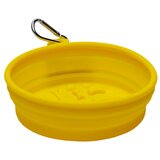  Činija za hranu i vodu - gumena savijajuća - 500ml žuta | ePonuda.com