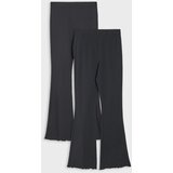 Sinsay Pamučne flare tajice 2 pack | shoptok.hr