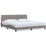  Okvir za krevet bez madraca smeđesivi 200x200 cm od tkanine - Sivo-smeđa 200 x 200 cm | shoptok.hr