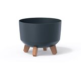 Microcer Saksija Gracia 34x24 cm sa nogarima i rezervoarom - antracit S433 Cene