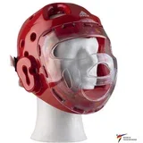 Taekwondo čelada WT z masko Adidas – AdiHGM01 - Rdeča , Large