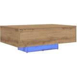 Stolić za kavu s LED svjetlima u boji hrasta 85x55x31 cm | shoptok.hr