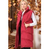 Dewberry Z6743 LADIES' VEST-PLAIN BURGUNDY Cijene