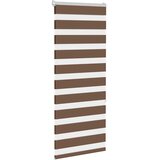 Zebra zavjesa smeđa 65x150 cm širina tkanine 60,9 cm poliester | Shoptok.si