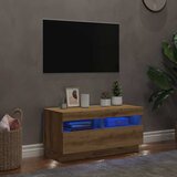 TV ormarić LED boja hrasta artisan 80x35x40cm konstruirano drvo | shoptok.hr