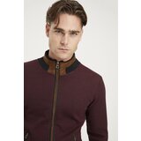 Dewberry 1021 MEN'S SWEATSHIRT-DOTTED BURGUNDY | shoptok.hr