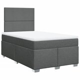 Maison Chic Box spring postelja - Vzmetna postelja z vzmetnico temno siva 120x200 cm blago SL24128, (21890978) | Shoptok.si