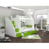  Dječji krevet na kat Zuzia s ladicama 200*120 cm - zeleni | shoptok.hr