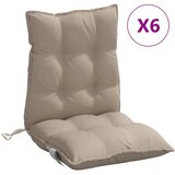  Jastuci za vrtne stolice 6 kom smeđesivi 100x50x3 cm od tkanine | Eponuda.com