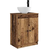  Kupaonski umivaonik s sudoperom Staro drvo 54 x 35 x 83 cm | shoptok.hr