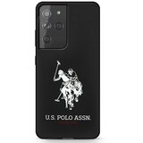 U.S. Polo Assn. ZDA POLO ASSN. SILIKONSKI OVITEK LOGO ZA SAMSUNG GALAXY S21 ULTRA - ČRN, (21834392) | Shoptok.si