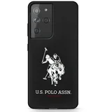 ZDA POLO ASSN. SILIKONSKI OVITEK LOGO ZA SAMSUNG GALAXY S21 ULTRA - ČRN, (21834392)