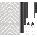  Zaslon za privatnost 100 x 50 x 180 cm Nehrđajući čelik Srebrna | shoptok.hr