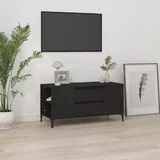 vidaXL TV omarica črna 102x44,5x50 cm inženirski les