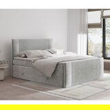 Maison de Rêve Svijetlo sivi boxspring krevet s prostorom za odlaganje 160x200 cm Bergamo – | shoptok.hr