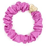 By Eloise London Silk Scrunchie Gold Heart Bubblegum Pink gumice za kosu | shoptok.hr