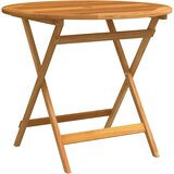  Sklopivi vrtni stol Ø 90 x 75 cm od masivnog drva eukaliptusa | shoptok.hr
