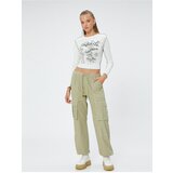 Koton Cargo Parachute Trousers with Pocket Detailed Tie Waist. | shoptok.hr