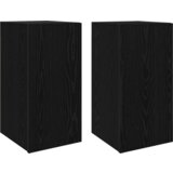 vidaXL Komplet TV omaric s polico 4 pcs Črni hrast 30.5 x 30 x 60 cm | Shoptok.si