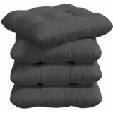  Jastučići za sjedenje 4 pcs Tamno siva 40 x 40 cm | Eponuda.com