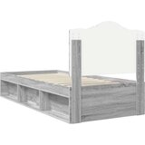  Konstrukcija postelje z vzglavjem Siva Sonoma 100 x 200 cm, (5000102416) | Shoptok.si