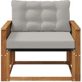  Set vanjskih sofa Čvrsto drvo akacije i Textilene Prirodna - Prirodna i svijetlo siva Kava užad | shoptok.hr