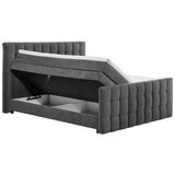 MID.YOU POSTELJA BOXSPRING 180 cm x 200 cm , tekstil, leseni material antracit | Shoptok.si