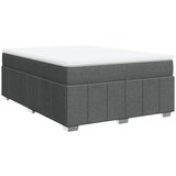 Maison Chic Box spring postelja - Vzmetna postelja z vzmetnico temno siva 140x200 cm blago SL11700, (21904887) | Shoptok.si
