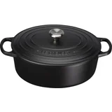 Signature Cast Iron Oval Casserole 27cm flint