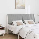 vidaXL Tapecirano vzglavje Svetlo siva 160 cm Masivno borovo les | Shoptok.si