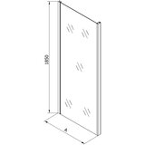 Kolpa San Kolpa Luna Tuš stena TSV 80/K Luna Silver 560100 | Eponuda.com