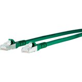 Metz Connect 1308452055-E RJ45 omrežni kabel\, Patch kabel CAT 6a S/FTP 2.00 m zelena z zaščitnim zapornim zatičem 1 kos, (20421648) | Shoptok.si