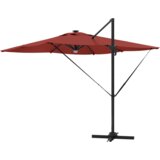  Cantilever Roma suncobran s LED svjetlima Terakota 286x285x270 cm Aluminij | shoptok.hr
