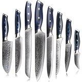 IZMAEL Set damaskih kuhinjskih noževa AK-20182 - Plava | shoptok.hr