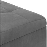  Otoman za pohranu s jastukom Tamno siva 60 x 60 x 45 cm Baršun | Eponuda.com