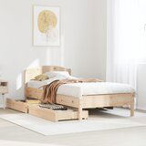 vidaXL Okvir kreveta bez madraca 75 x 190 cm od masivne borovine | shoptok.hr