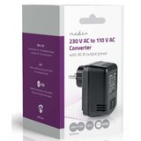 Nedis POCO104 Konvertor snage, 230V AC 50Hz, 30W, Euro, Black Omogucava upotrebu opreme iz SAD u Evropi Cene