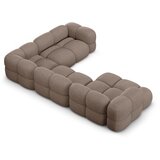 Cosmopolitan Design Rjava kotna sedežna garnitura (desni kot/v obliki črke "U") Loretto – | Shoptok.si