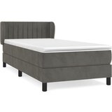 Maison Chic Box spring postelja - Vzmetna postelja z vzmetnico temno siva 90x200 cm žamet SL20537, (21893651) Cene