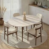 Hanah home Razvlačivi trpezarijski sto, 100x75x100cm, bež Cijene