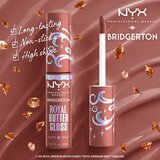 NYX Professional Makeup Bridgerton Royal Butter Gloss sijaj za ustnice odtenek 02 Praline 8 ml | Shoptok.si