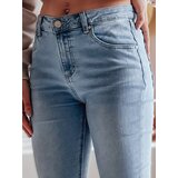DStreet Spodnie damskie jeansowe skinny SKINNIZA niebieskie | Shoptok.si
