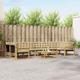  Set vanjskih sofa 8 pcs Bijela i bež 79 x 79 x 37 cm | Eponuda.com