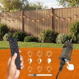  LED prigušiva spoljni dekorativni lanac 36xE12/1W/24/230V 22,35 m IP65 crna + sa daljinskim upravljačem | Eponuda.com