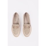 GOODIN Light beige loafers with leather insole | shoptok.hr