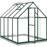  Staklenik s okvirom zeleni 224 x 169 x 202 cm aluminijski | shoptok.hr