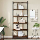  Regal za knjige sa 6 razina boja hrasta 76 x 32 x 192 cm drveni | Shoptok.si