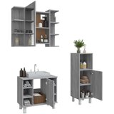  3-dijelni set kupaonskih ormarića boja hrasta sonome drveni | shoptok.hr