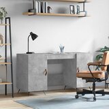  Radni stol boja betona 140 x 50 x 75 cm od konstruiranog drva | shoptok.hr
